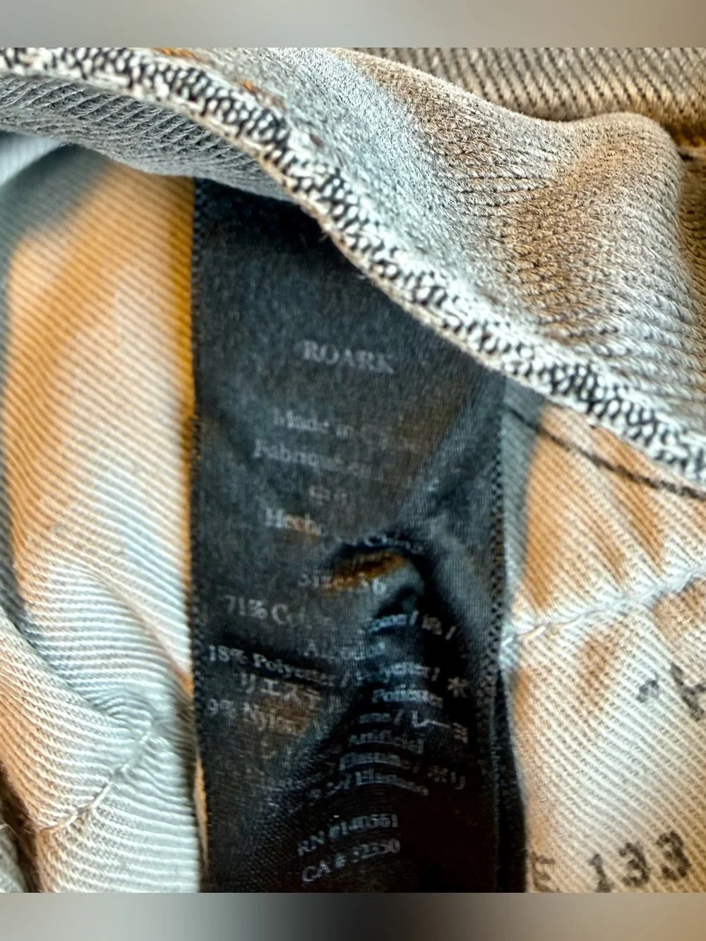 Roark HWY 133 Slim Straight Denim * Gray * Approx 34x32 or XL